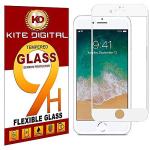 Kite Digital iPhone 6 Plus/6S Plus White Premium Tempered Glass Screen Protector Slim 9H Hardness 2.5D