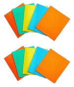 Multi-Surface Cellulose Sponge Scrub Wipes - Extreme Dual-Action Home Cleaning Pad for Versatile Use (Pack of 10)