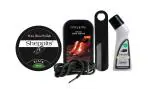 Sheppits Premium Shoe Shiner (Neutral), Shoe Polish (Black), Shoe Horn (Black), Liquid Shoe Polish (Natural), & Formal Shoes Laces (Black) Combo | Shoe Care Kit