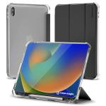 CaseMagic Smart Folio Case for iPad 10th Gen,10.9-inch 2022 Protective Cover, Auto Sleep/Wake Magnetic Closure, Trifold Flip Stand, Pencil Holder| Lightweight PU Exterior, TPU Transparent Back Black