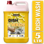 Fivanta Dishwash Liquid 5 Liter Yellow Enzyme Powered, Natural, Herbal, Eco-Friendly, Plant Based, Biodegradable, Non-Toxic