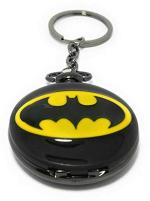 Blue Aura Krishna Black Metal Batman Pocket Watch Keychain, Keyring Friendship Velentine Key Chain