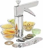 PORQUEPINE Stainless Steel Multipurpose Kitchen Press with 15 Different Types of Jalies