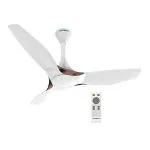 Crompton Silent Pro Enso 1225 mm (48 inch) ActivBLDC Remote-controlled Ceiling Fan with Anti-Dust Technology (Mist White)