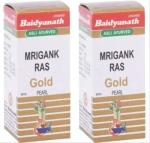 Baidyanath (Jhansi) Mrigank Ras with Gold Pearl Ayurvedic Medicine (2 Packs, 1gm Powder in Each Pack)