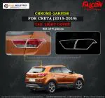 FALCON CAR TAIL LIGHT COVER/GARNISH CHROME FOR CRETA 2015-2019