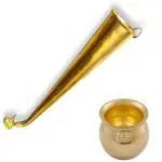 NAVYAKSH SIRANGI and PITAL LOTA for Shiv/Shiva Pooja Religious Item Best for Temple, Home, Office
