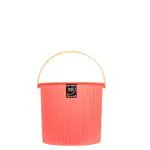 KKR INDUSTRIES Pink Plastic Round Dustbin With Lid 20 Litres