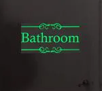 DreamKraft Green Vinyl Decorative Bath Room Radium Night Glow Self Adhesive Sticker 1x13 CM