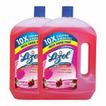 Lizol Disinfectant Surface & Floor Cleaner Liquid, Floral - 2 L (Pack of 2)