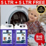 BLISS & BLUSH Washing Machine Liquid Detergent 10 liter Plant Based Brazilian Rosewood Fragrance Laundry Detergent, Biodegradable, Non-Toxic And Eco-Friendly