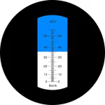 Real Instruments Brix 0-55% ATC Soybean Milk Honey Fruit Fluid Sweetness Wort CNC Fruit Homebrew Manual Handheld Refractometer