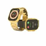 Gizitacore T800 Ultra Watch Smartwatch Gold for Men and Women 49mm - Golden Bracelet Strap - Bluetooth Call, Wireless Charge, Fitness Bracelet - (Golden Version)