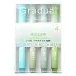 Silly Panda 4Pcs Cute Highlighters Markers Pastel Highlighter Pen Set Stationary High Capacity School Supplies, Multicolor