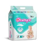 Champs Baby Diaper Soft & Dry Baby Pants- Large Size ( 62 Pcs Pack)