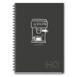 Navneet HQ| Hard Cover Notebook - Corporate Edge (Black) Wiro Bound and UV printing| Single Line| A5 Size - 21 cm x 14.8 cm| 192 Pages| Pack of 2