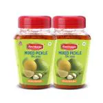 Ravimagic Mix Pickle, Tangy Pickle, Mix Flavors, Mix Aachar, Fresh and Flavorful, Pickles in fresh, Authentic Indian Traditional Recipe, Pack of 2 (500 Gm x 2)