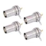 MX BNC Female Nut Bulkhead Panel Connector (pack of 4)