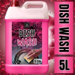 BLISS & BLUSH Dishwash Liquid 5 Liter Pink | Biodegradable, Ecofriendly, Non-Toxic Organic Dishwash | Chemical & Odor free