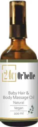 24C Or'Belle Baby Hair & Body Massage Oil | Oil From Natural Extracts