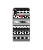 Casotec Black Pattern Design Printed Silicon Soft TPU Back Case Cover for Infinix Hot 7 Pro