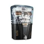 RUIQUAN Kris Copper RO Water Purifier Transparent with UV, UF & TDS Controller for Home 12 Liters Royal Black With Copper Technology