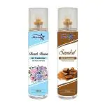 Shivroh Star FRENCH FUSION & SANDAL Air Freshener, Room Freshener, Car Freshener | 250ml Spray | Pack of 2