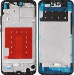 PURPLESAVVY Black Plastic Middle Frame Bezel Plate Front Panel For Huawei P20 Lite