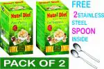 FREE 2 STAINLESS STEEL SPOON INSIDE / NUTRIDIET | PANIPURI KIT | Pani puri | ready to fry | Golgappa | Puchka | purie 100 PCS. (PACK OF 2)