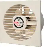 DIGISMART High Speed 1600 RPM 6 Inches 150mm Pure Copper Motor Axial Fan Ivory