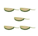 White Sand Ventures Coin Purse: Handwoven Water Hyacinth Wallet (Pack of 5)