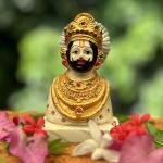 Chaque Decor Khatu Shyam God Idol For Desk , Car & Home Decor ( Multicolor) - 4 Inches
