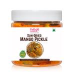 Delight Foods Sun Dried Aam Achaar 350g| Punjabi Dried Mango Pickle