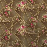 ORNER Modern Design Flower Wallpaper Walls Non- Adhesive Wallpaper | Wall Paper for Wall Decor | Wall Stickers for Bedroom (56 Sq Ft.1 Roll)Brown MOSCHINO_ALC125
