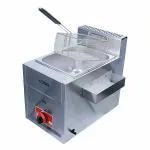AMION AMG6 DF, 6L, Gas Powered Deep Fryer, Silver