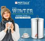 Mintage 100% Puff Insulated Stainless Steel Hot & Cold Tea/Coffee/Milk/Soup/Liquid Container (20 ltrs)