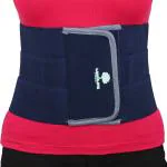 Longlife Abdominal Belt After Delivery For Tummy Reduction, Blue (Large, 34- 38-Inch)