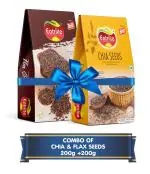 Eatriite Flax Seeds & Chia Seeds Combo 400g (200g x 2)
