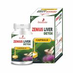 Zenius India Liver Detox Capsule | Ayurvedic Liver Cleanse & Digestion Support | with Silymarin & Dandelion | 60 Capsules