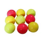 MSI Wind Ball Cricket Practice Ball PVC Balls Light Weight Ball || Indoor Outdoor Wind Ball || Tennis Ball,(Pack of 9) Multicolor, Standard Size