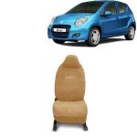 Kingsway Towel Fabric Car Seat Covers for Maruti Suzuki A Star, 2008 - 2013 Model, Material: 100% Cotton, Color : Beige, Complete Set of All Seats (Car Specific Front + Rear Seat Covers)