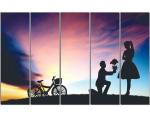 SAF Set of 5 couple perpose Framed Wall Painting for Home Decoration, Paintings for Living Room 125 cm x 75 cm SANFXL35097