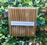 Happy Surroundings Saffron & Sandalwood Incense Dhoop Sticks (50 Sticks)