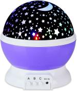 Fulkiza Star Master Rotating 360 Degree Moon Night Light Lamp Projector Kids Room Night Night Lamp (12 cm, Multicolor)
