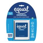 Equal Original Low Calorie Sweetener | Low Calorie | Great Taste | Naturally Gluten Free |Table Top Sweetener|500 Tablets