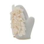 MUMUSO MUMUSO Exfoliating Glove with Bath Pouf - Beige(set of 2)