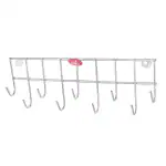 Unify Stainless Steel Ladder Hook Rail for Kitchen Hanging, Wall, Ladder Cradle, Silver (9 Hooks)