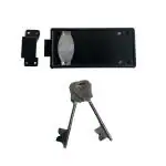 KI SHIELD Shutter Lock (Heavy Duty)|| 6 Layer Strong Alloy Steel Deadbolt || Corrosion Resistant Powder Coated Alloy Steel Body || Strike Box Included || (3 Stroke, Extra Long Keys, 2 Keys)||Home Security Lock || Security lock