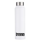 TRIBBO Staright Design Stainless Steel Water Bottle, 1000 ml, Silver | Leak Proof | Office Bottle | Gym Bottle | Home | Kitchen | Hiking | Treking Bottle | Travel Bottle (White)