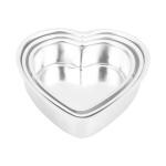 Klassic Silver Round Aluminium Cake Mould for Microwave,Oven (of 6cm, 7cm, 8cm) (Set of 3 in 1)